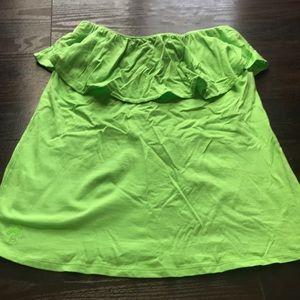 Lilly Pulitzer Strapless Shirt Size Medium